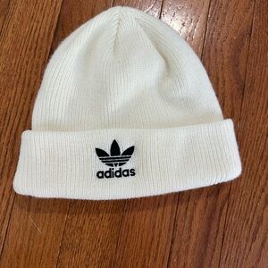 White Adidas Beanie (One size Fits All)